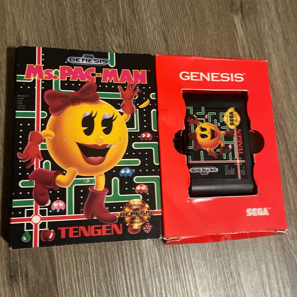 Black Video Game Ms. Pac-Man